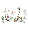 MACKENZIE CHILDS Patience Brewster 12 Days Christmas Ornament Christmas Tree Ornament Mini Ornaments Set