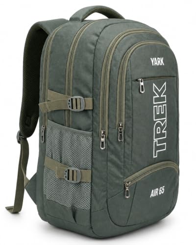 Image of Stylbase 50 Litre Rucksack Bag for Men & Women, 4 Compartment Trekking Backpack, Hiking Travel Bag for Camping, Trekking & Tourist Trips
