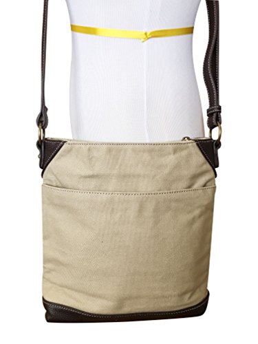 Image of CHALA Canvas Crossbody Women Mid-Size Crossbody Shoulder Purse with Adjustable Strap