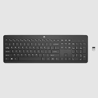 HP 230 Wireless Keyboard - 2.4GHz Bluetooth Connection - Low-Profile, Quiet Design - Windows & Mac OS - Laptop, PC Compatible - Shortcut Keys & Number Pad - Long Battery Life (‎3L1E7AA#ABA)