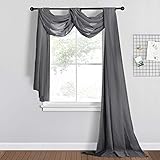 Breite Kompatibilität: Die Querbehang Gardine kann Ihre Fenster oder Vorhänge gut passen und eignet sich auch für DIY von mehr schönen Formen, wie Dekoschals für Himmelbett, die Hochzeit und das Fest.