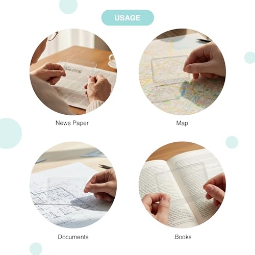 Image of oddpod 10 Pcs Credit Card Size Fresnel Lens & Flexible Plastic 3X Magnifying Sheet - Pack of 10