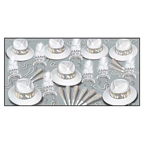 Beistle Los Angeles Swing Party kit argenté pour célébrer le Nouvel An