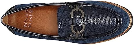 Donald Pliner Women's Clio Calf Suede Loafer, Navy, 8 | Image 4