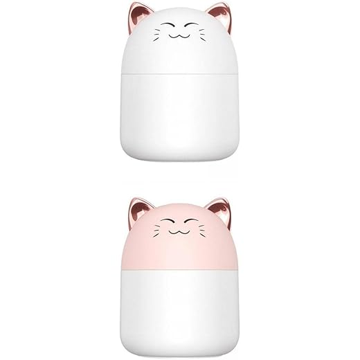 CALANDIS 2Pc Lovely Small Air Humidifier Home Bedroom Mini 2