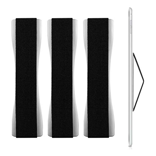 kwmobile 3X Agarre elástico Universal para Tablet - Banda de sujeción para Dedos - Correas...