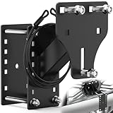 PAULINN 3-Nuts Upgraded Trailer Spare Tire Mount w/Anti-Theft Rope, Fits 4/5/6/8 Lugs Wheels on...