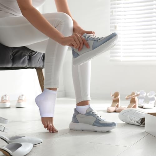 Image of 3 Pairs Height Increase Max Socks Boosters, White, Gray, Black | 3.5 cm, Adult, Height Boosters Socks, Invisible Shoe Heel Pad Lifts, Reusable Half Raised Insole, Men Women