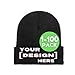 Custom Personalized Image & Text Knit Cap Hat, Winter Hat Beanie for Men & Women