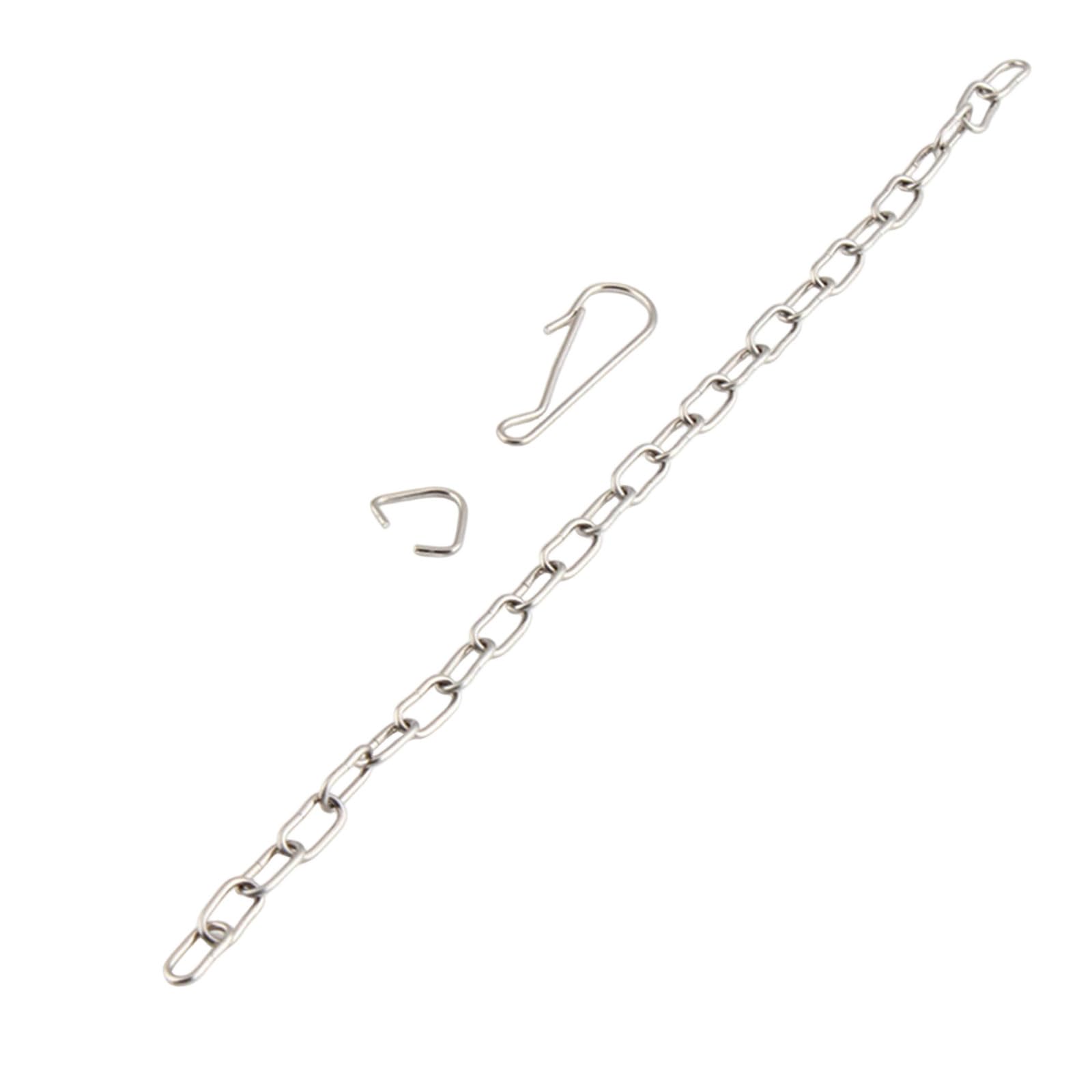 Universals Toilet Flapper Chain Replacement Stainless Steel Lift Chain with Hook and Rings for Enhanced Durability Stainless Steel Lift