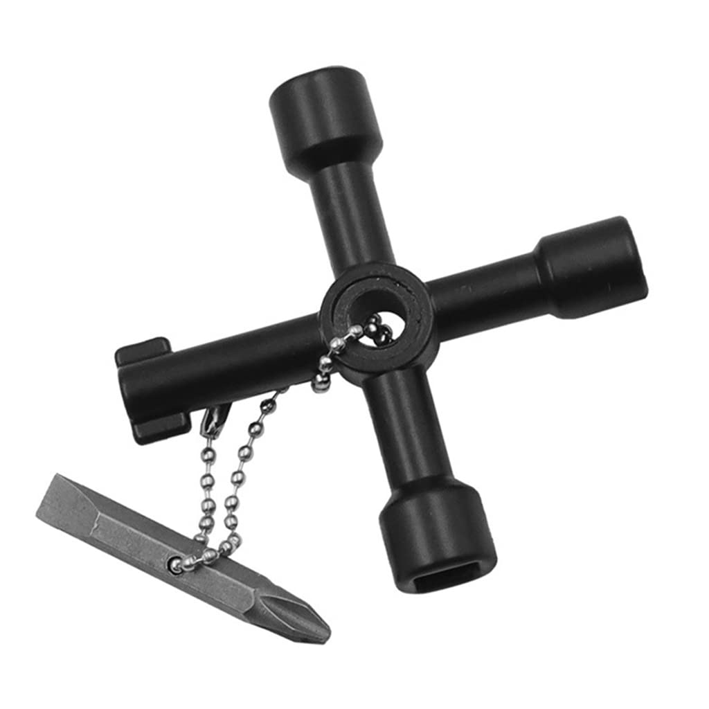 Buxuaaaa 4-Way For Multi-Functional Utilities For With Screwdriver Plumbing For Wrench Plumber For Opening For Ke Meter Box