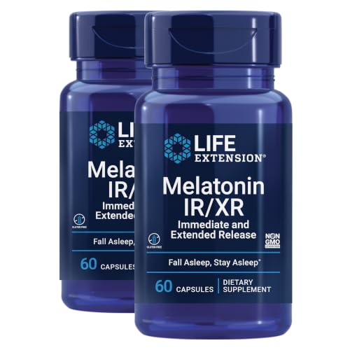Life Extension Melatonin IR/XR, 1.5 mg, immediate- and...
