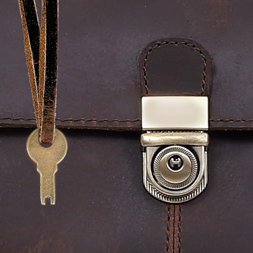 HLC Vintage Leather Briefcase Doctor Bag - Real Leather Briefcase - Style Handbag - Italian Handmade Medical Bag3