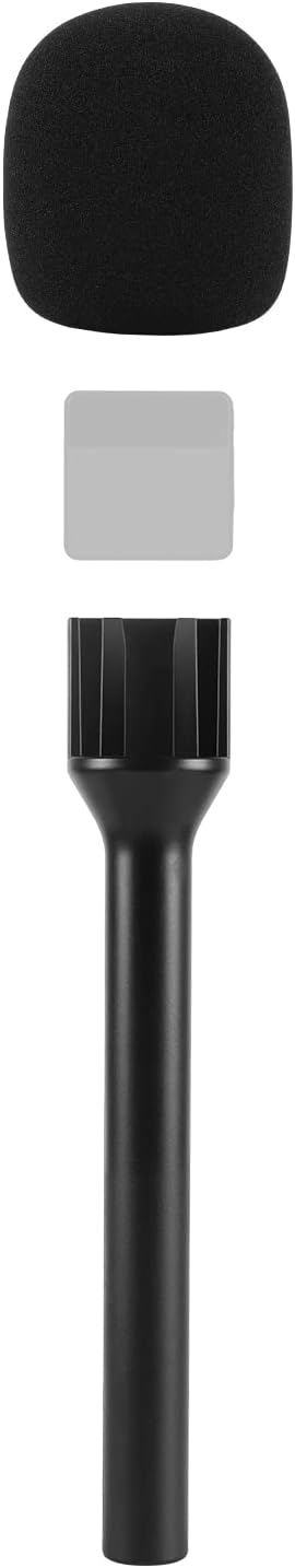 Microphone Interview Handle Interview GO Handheld Adapter with Foam for RODE Wireless GO DJI Mic DJI Mic2 and Other Wireless Transmitter with Cold Shoe StarRig-S