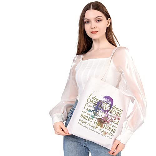 Bolso Tote de Lona Musical Les Aesthetic MEIKIUP miniatura 2