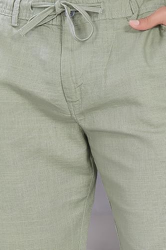 Image of DIVISIVE Men's Relaxed Fit Cotton Linen Blend Trousers