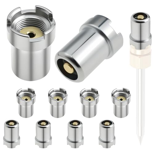 Aifeier ET 510 Thread Magnetic Adapter, Universal 510 Threaded Battery Pen Connector, Soldering Iron Ring Adapter Repair Accessories for Electronic Devices (10PCS)