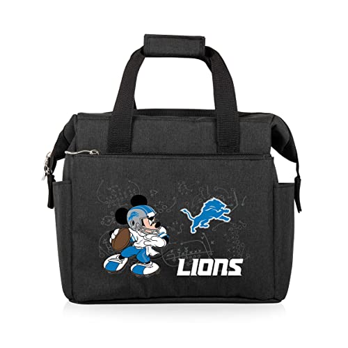 Image of PICNIC TIME NFL Mickey Mouse On The Go Lunch Bag - Soft Cooler Lunch Box - Insulated Lunch Bag, (Black)