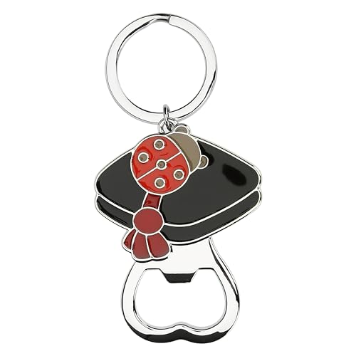 THUN, Apribottiglia con Tocco Portafortuna Laurea in Zama Placcata e Ottone Placcato, 6.6 x 4.5 cm