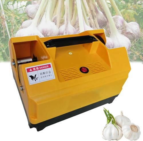 Cortador eléctrico bilateral de raíces de ajo 380x240x195mm