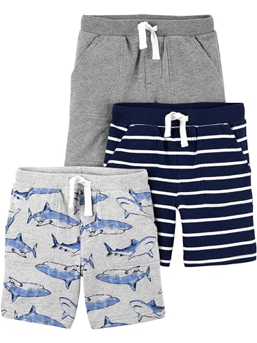 Image of Simple Joys by Carter's Babies, Toddlers, and Boys' Knit Shorts, Pack of 3
