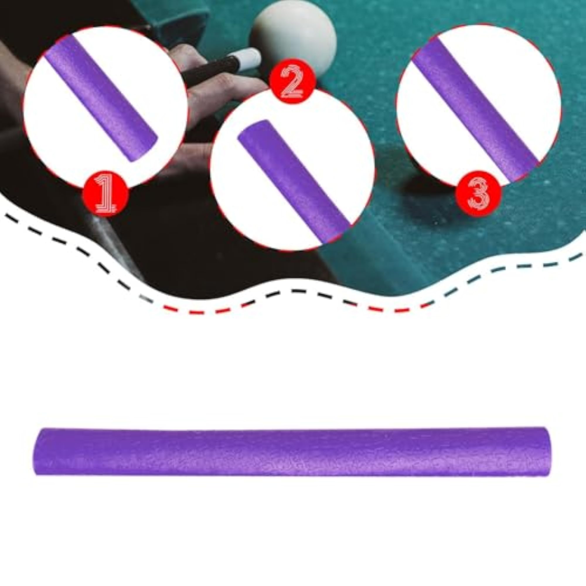 30cm Pool Cue Hand Grip Wrap