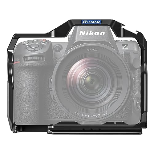 Image of Leofoto Z8 Camera Cage, for Nikon Z8 and Z8 with MB-N12 Battery Grip, ARRI, Cold Shoe, Arca Compatible (Cage)