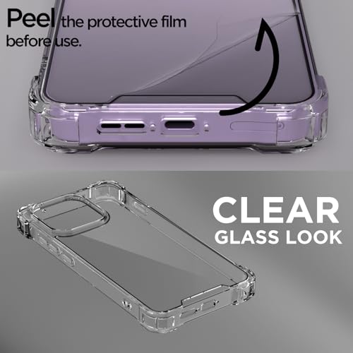 Image of Amazon Basics Back Cover for OnePlus 15 5G PC + TPU Clear Transparent Raised Edges Shockproof Protective Phone Bumper Case (Transparent)
