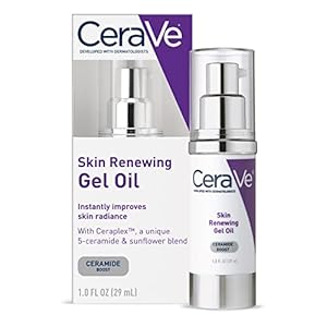 CeraVe Anti Aging Gel Serum for Face to Boost Hydration | With Ceramide Complex, Sunflower Oil, and Hyaluronic Acid | 1 Ounce