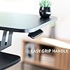 VIVO Height Adjustable 91cm Standing Desk Converter with Dual 13 to 30 inch Monitor Stand, Sit Stand Monitor Mount and Desk Riser, Black, DESK-V036K-M2 #5