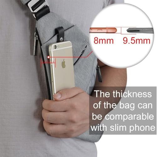 Lightweight Sling Bag, Anti Theft Crossbody Bags for Women Men Casual Shoulder Crossbody Sport Travel Hiking Bag4