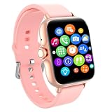 OICIIDO Smart Watch, 1.83" Upgraded Full Touchscreen Smartwatch for Android iPhones with Multiple Sports Fitness Tracker with Smart Watches for Women Men (Pink)
