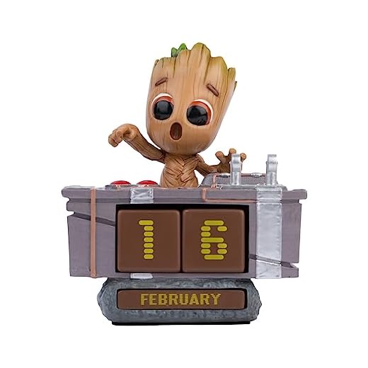 Grupo Erik Calendario perpetuo de Marvel Groot | Calendario abatible, calendarios perpetuos, Calendario de Escritorio, Calendario Genial | Figura de Groot, Regalos de Marvel