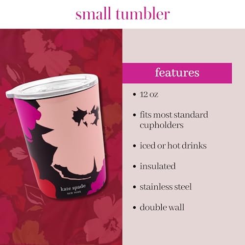 Katespadenewyorksmallinsulatedstainlesssteeltumbler12ouncedoublewalltravelcoffeecupwithlidpainterlyblooms  Urban Country Home Decor Kate spade new york small insulated stainless steel tumbler 12 ounce double wall travel coffee cup with lid painterly blooms  urban country home decor