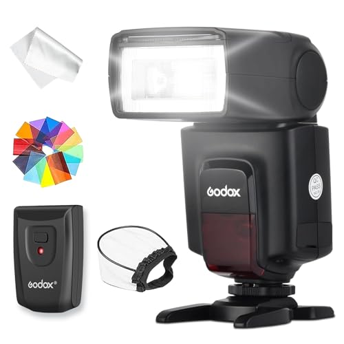 Godox TT520ii Flash Speedlite Sync 5600k GN33 0.1-5s Recycle Time Compatible for Canon Nikon Pentax...