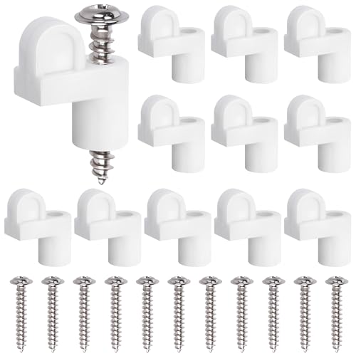 Nkiy Quen 14 Pack 3/8 Inch Window Screen Holder Clips,Offset Window Screen Clips,White Screen...