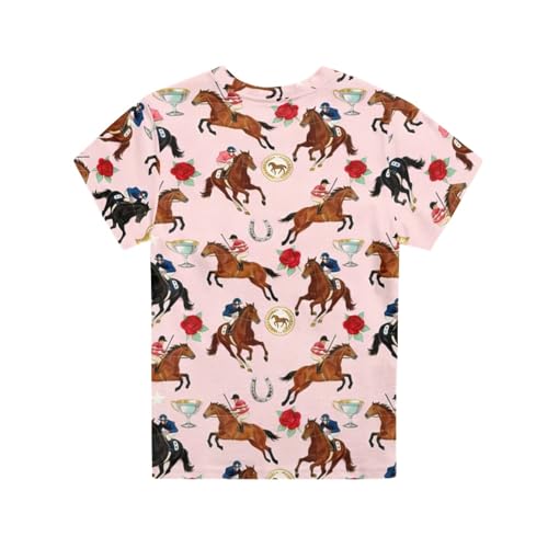 Image of Kids Graphic T-Shirt Boys Girls Novelty Tees Top Short Sleeve Shirts Summer Blouses 3-16