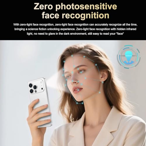 Image of Ecshock 17PM Unlocked Phone | Cell Phone Android 15.0 | 16+512GB (White)