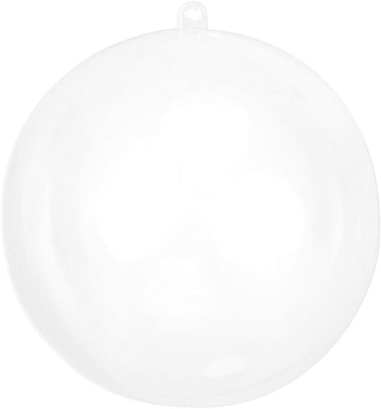 Valiclud cmクリアクリスマスボールプラスチック充填可能ボールオーナメント飛散防止透明クリスマスツリーボール