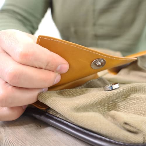 Vetelli Foldable Hanging Leather Travel Toiletry Bag For Men With 2 Zippered Internal Pockets, 2 Snap-Fastened Internal Pockets, And Hanging Hook #TOP4