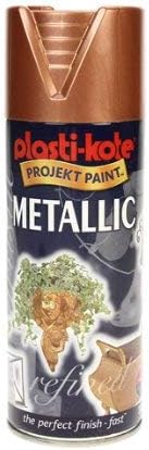Plasti-Kote PKT453 400 ml Metallic Spray-Copper, 340 g (Pack of 1)