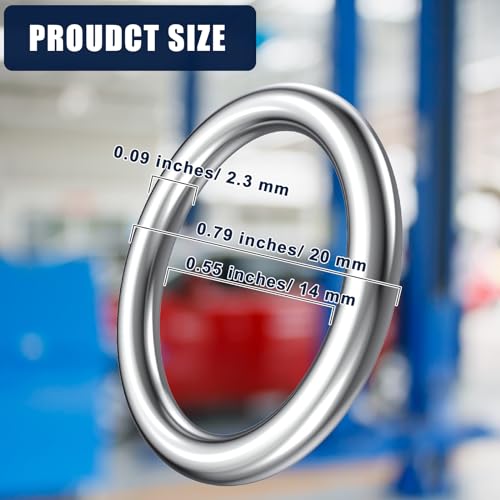 Image of Mudder 50 Pieces 20 mm Aluminum Engine Oil Crush Washers Drain Plug Gaskets Compatible with Volkswagen /Audi Part N0138157 Oil Drain Plug Gasket
