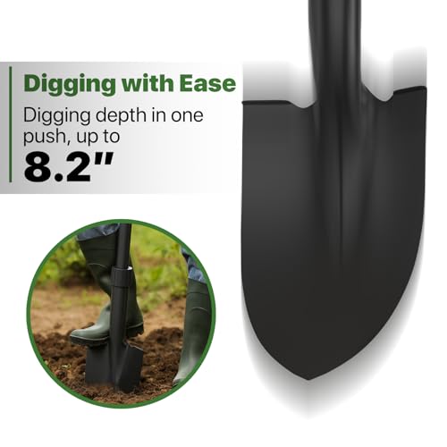 Pala de jardín resistente con mango ergonómico 33 pulgadas miniatura 6