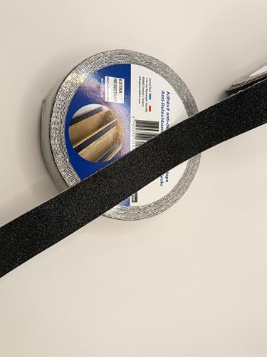Antidérapant escalier adhésif bande autocollant sol intérieur extérieur extra résistant anti glissement scotch bateau camping car salle de bain (2,5 cm*5M)