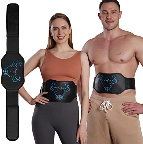 AILSWORTH Electronic Muscle Stimulator - Ab Machine, ABS Stimulator Abdominal Toning Belt for Men and Women, Muscle Toner Ab Training Device Sports Fitness AB Workout Equipment for Home Office