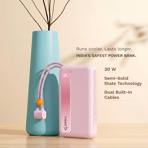 Image of GRAVL Core 30 Semi-Solid State Battery Power Bank 10000mAh 4-Year Warranty