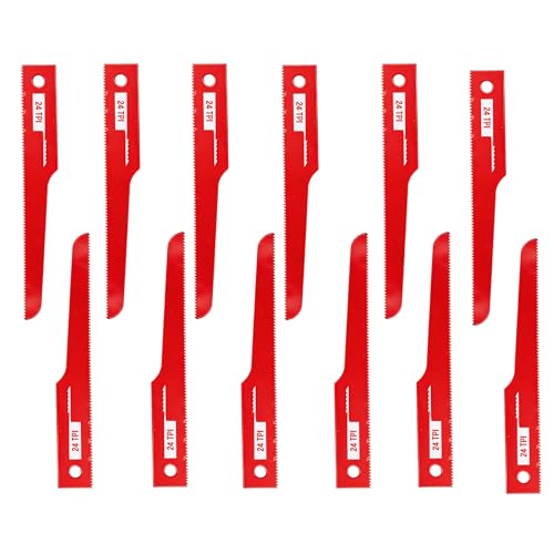 12 Pcs P4EV-6 Air Saw Blades 4 24 TPI 1/2 Shank for Ingersoll Rand