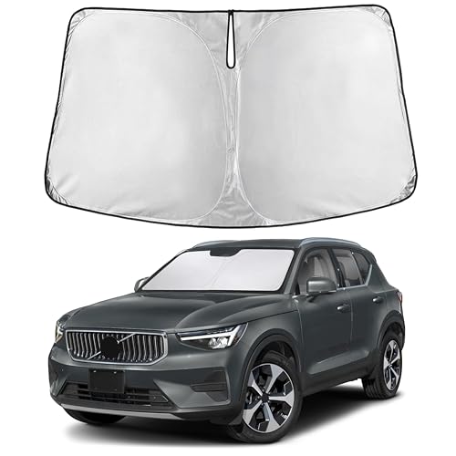 Image of EcoNour Windshield Sunshade Compatible for Volvo XC40 2019-2024 2025 2026, Sun Visor for Front Windshield & Window Sun Shade Cover, UV Heat Blocker & Protector, Car Accessories