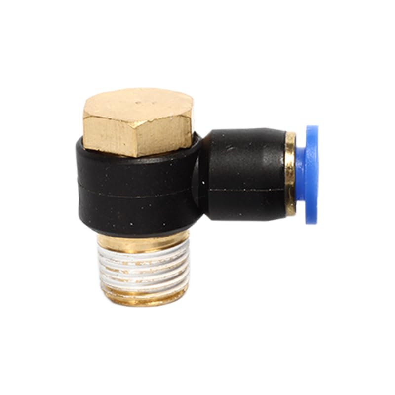 Cylindre de Tuyau pneumatique à Bouchon Rapide, hexagone extérieur Ph6-01 fileté, coude à Angle Droit, Type L 8-02, Joint de trachée, 10 pièces(10PCS PH8-02)