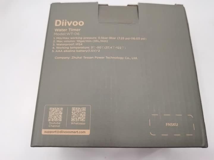 Water Sprinkler Timer, Diivoo Irrigation Hose Timer with Weekly and Daily Programs, Rain Delay and Manual Watering for Lawns and Gardens
